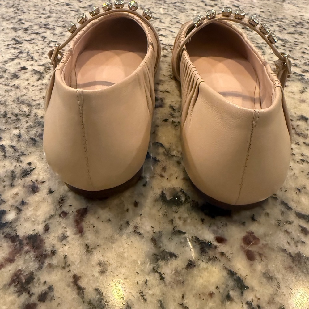 Antonio Melani x Jennifer Symko Lyssa Lou Leather Studded Mary Jane Flats - Picture 5 of 7